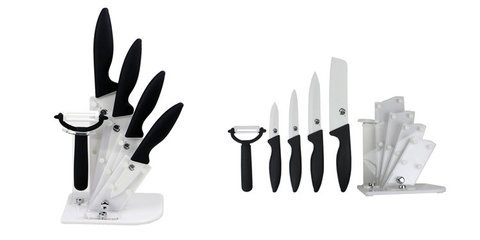 先后白色刃陶瓷刀六件套刀具(黑)-厨具-亚马逊